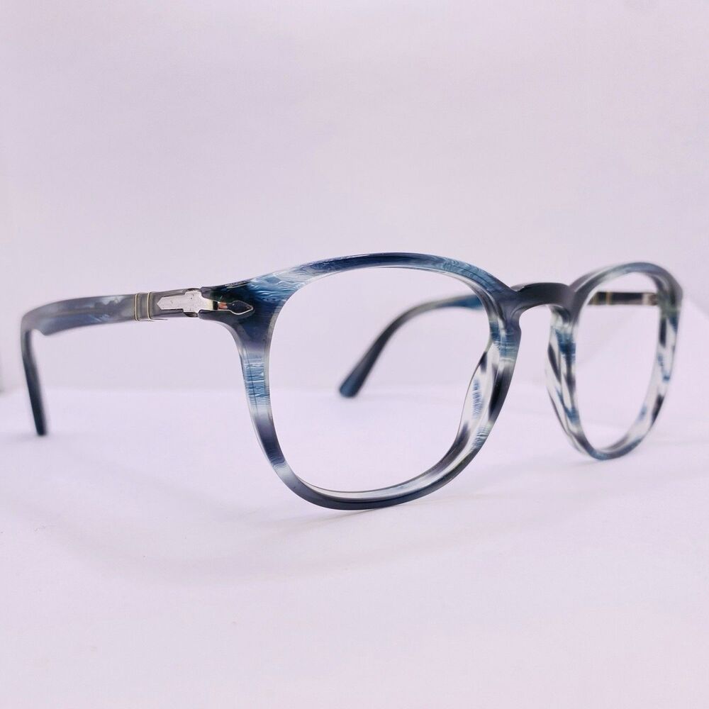 Persol Eyeglasses Sunglasses Frames 3143-V 1051 49 [] 21 145 Striped Grey